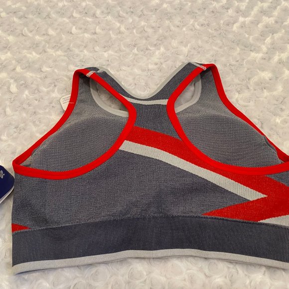 Champion Ladies Red/Gray Racerback Sports Bra - Double Dry Tech - M - Picture 4 of 7